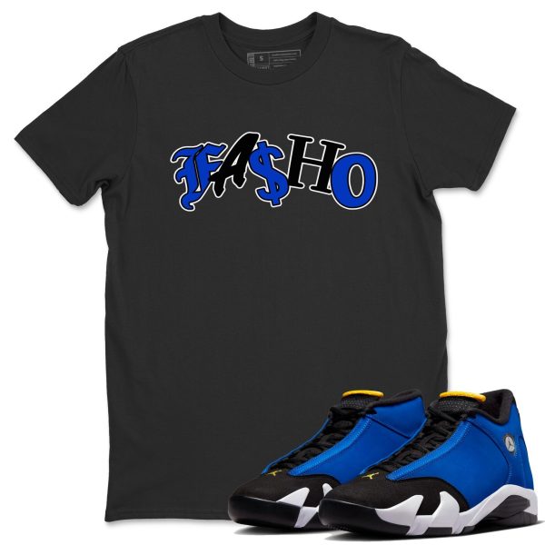 Fasho Unisex Crew Neck Sneaker Matching Tee Shirt To Match Laney 14s Unisex Sneaker Tee Jezsport.com