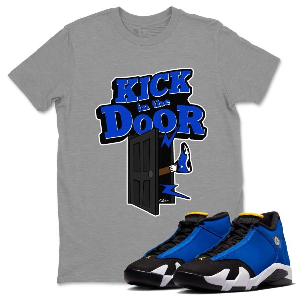 Kick In The Door Unisex Crew Neck Sneaker Matching Tee Shirt To Match Laney 14s Unisex Sneaker Tee Jezsport.com