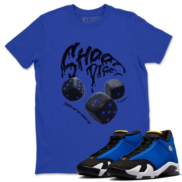 Shoot Dice Unisex Crew Neck Sneaker Matching Tee Shirt To Match Laney 14s Unisex Sneaker Tee Jezsport.com