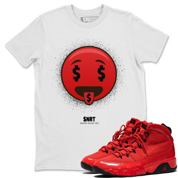 Rich Tongue Sneaker Tee - Casual Unisex Cotton Sneaker T-Shirt To Match 9s Chile Red Jezsport.com