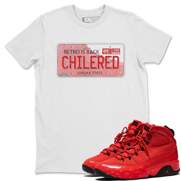 Sneaker Plate - Casual Unisex Cotton Sneaker T-Shirt To Match 9s Chile Red Jezsport.com