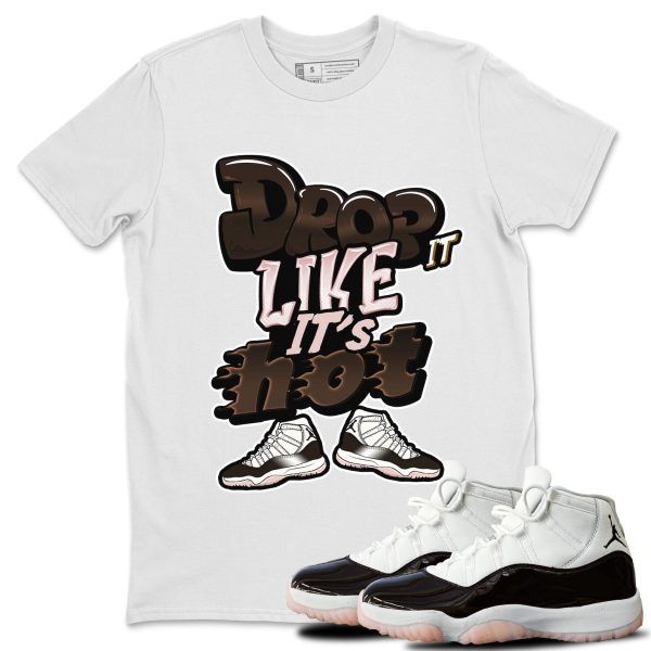 Drop It Like It's Hot Sneaker Tee - Casual Unisex Cotton Sneaker T-Shirt To Match 11s Neapolitan Jezsport.com