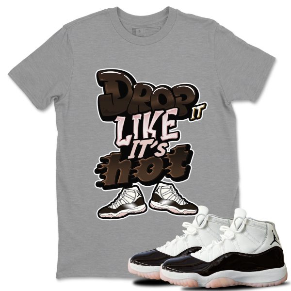 Drop It Like It's Hot Sneaker Tee - Casual Unisex Cotton Sneaker T-Shirt To Match 11s Neapolitan Jezsport.com