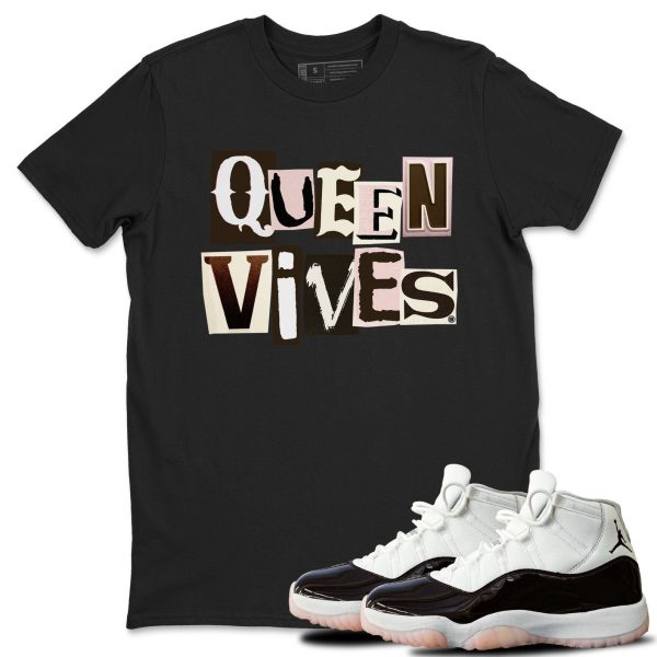 Queen Vibes Sneaker Tee - Casual Unisex Cotton Sneaker T-Shirt To Match 11s Neapolitan Jezsport.com