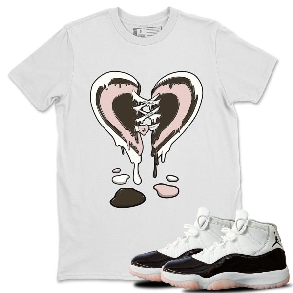 Melting Heart Sneaker Tee - Casual Unisex Cotton Sneaker T-Shirt To Match 11s Neapolitan Jezsport.com