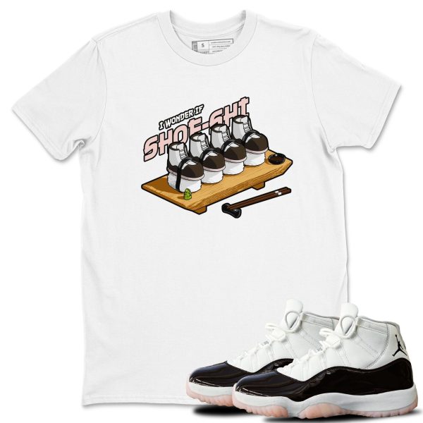 Shoe Sneaker Tee - Casual Unisex Cotton Sneaker T-Shirt To Match 11s Retro Neapolitan Jezsport.com