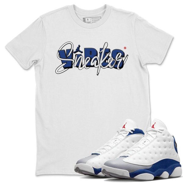 Sneaker Vibes Sneaker Tee - Casual Unisex Cotton Sneaker T-Shirt To Match 13s French Blue Jezsport.com