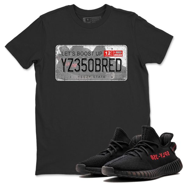 Yeezy Plate Unisex Crew Neck Sneaker Matching Tee Shirt To Match Yeezys 350 Bred Jezsport.com