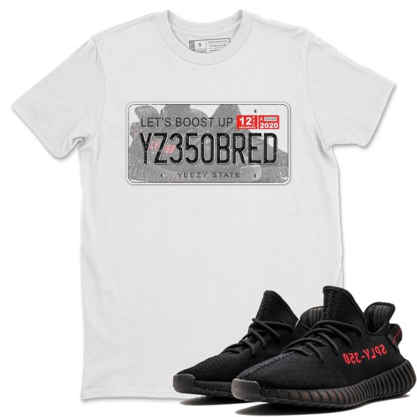 Yeezy Plate Unisex Crew Neck Sneaker Matching Tee Shirt To Match Yeezys 350 Bred Jezsport.com