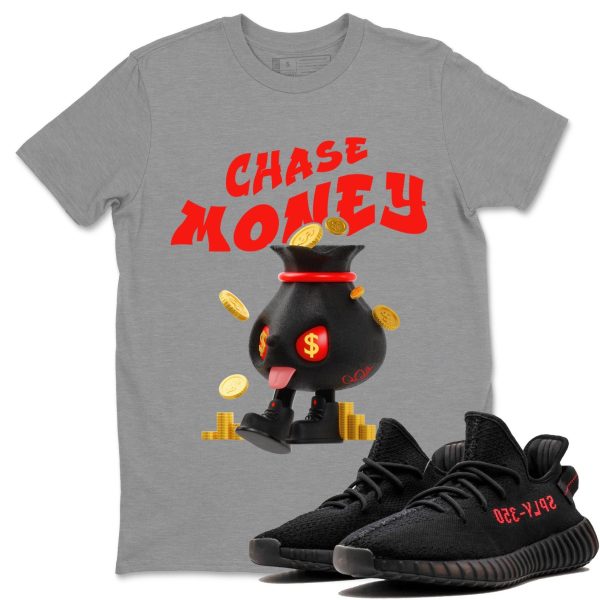 Chase Money Unisex Crew Neck Sneaker Matching Tee Shirt To Match Yeezys 350 Bred Jezsport.com