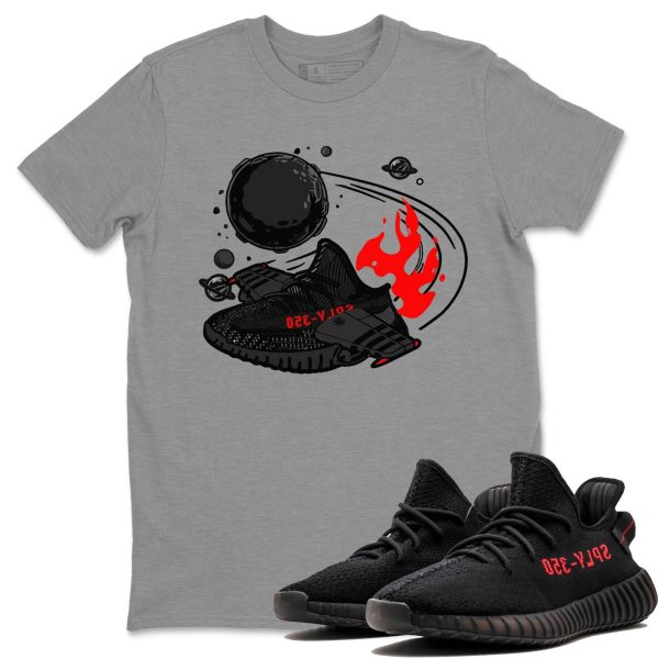 Rocket Boost Unisex Crew Neck Sneaker Matching Tee Shirt To Match Yeezys 350 Bred Jezsport.com