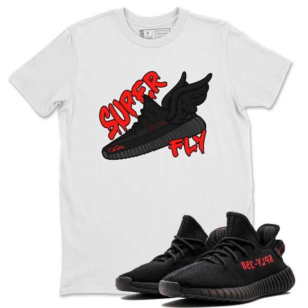 Super Fly Unisex Crew Neck Sneaker Matching Tee Shirt To Match Yeezys 350 Bred Jezsport.com