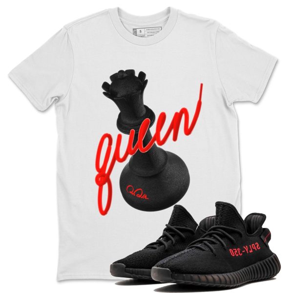 3D Queen Unisex Crew Neck Sneaker Matching Tee Shirt To Match Yeezys 350 Bred Jezsport.com