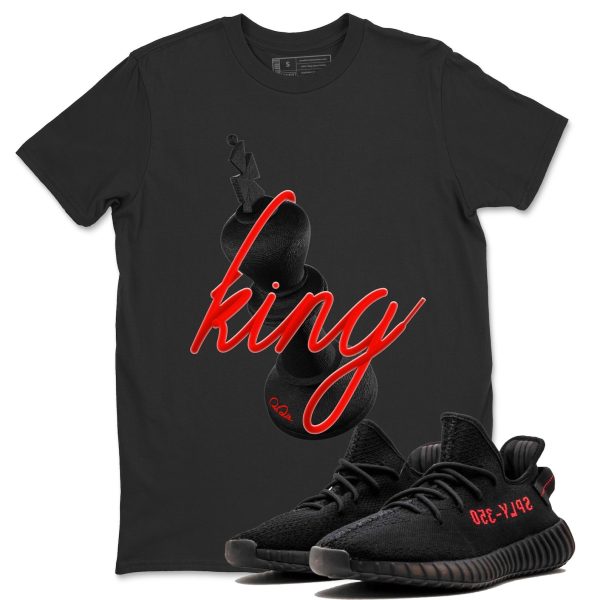 3D King Unisex Crew Neck Sneaker Matching Tee Shirt To Match Yeezys 350 Bred Jezsport.com