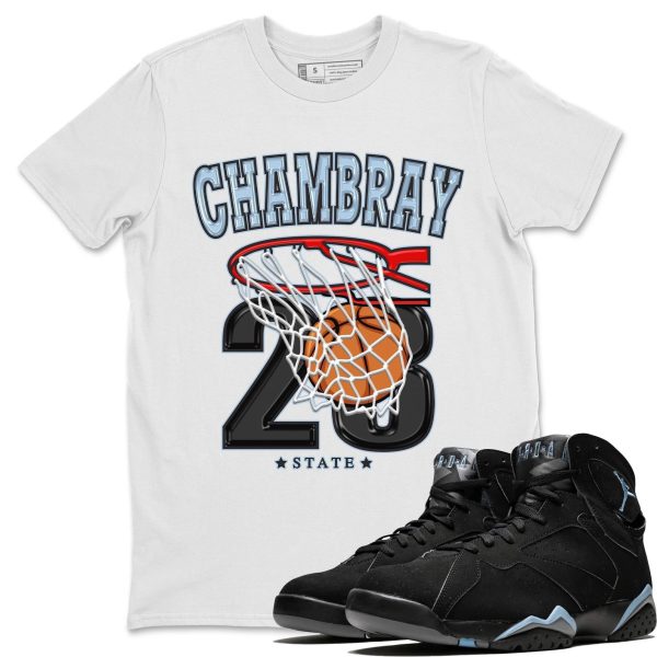 Basketball Sneaker Tee - Casual Unisex Cotton Sneaker T-Shirt To Match 7s Chambray Jezsport.com