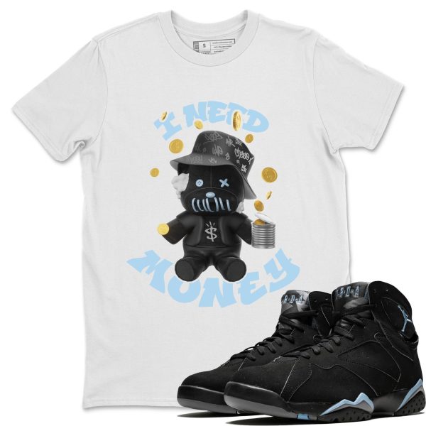 I Need Money Sneaker Tee - Casual Unisex Cotton Sneaker T-Shirt To Match 7s Chambray Jezsport.com