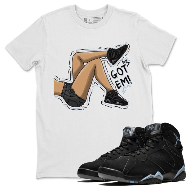 Got Em Legs Sneaker Tee - Casual Unisex Cotton Sneaker T-Shirt To Match 7s Chambray Jezsport.com