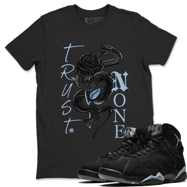 Trust None Sneaker Tee - Casual Unisex Cotton Sneaker T-Shirt To Match 7s Chambray Jezsport.com