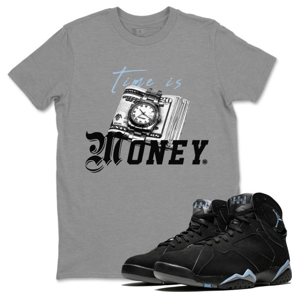 Time Is Money Sneaker Tee - Casual Unisex Cotton Sneaker T-Shirt To Match 7s Chambray Jezsport.com