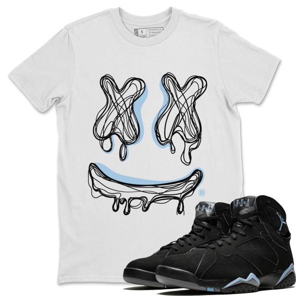 Smile Doodle Sneaker Tee - Casual Unisex Cotton Sneaker T-Shirt To Match 7s Chambray Jezsport.com