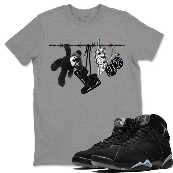 Clothesline Sneaker Tee - Casual Unisex Cotton Sneaker T-Shirt To Match 7s Chambray Jezsport.com