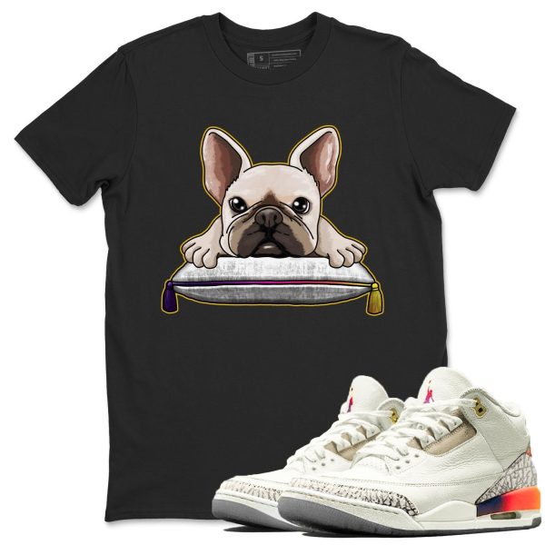 French Bulldog Sneaker Tee - Casual Unisex Cotton Sneaker Matching T-Shirt To Match 3s X J Balvin Jezsport.com