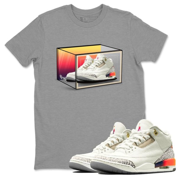 Shoe Box Sneaker Tee - Casual Unisex Cotton Sneaker Matching T-Shirt To Match 3s X J Balvin Jezsport.com