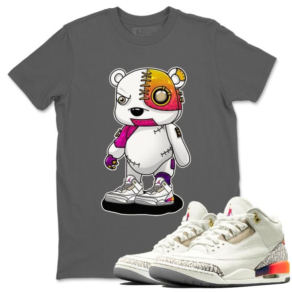 Cyborg Bear Sneaker Tee - Casual Unisex Cotton Sneaker Matching T-Shirt To Match 3s X J Balvin Jezsport.com