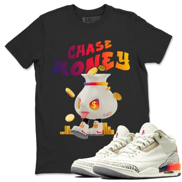 Chase Money Sneaker Tee - Casual Unisex Cotton Sneaker Matching T-Shirt To Match 3s X J Balvin Jezsport.com