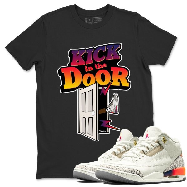 Kick In The Door Sneaker Tee - Casual Unisex Cotton Sneaker Matching T-Shirt To Match 3s X J Balvin Jezsport.com