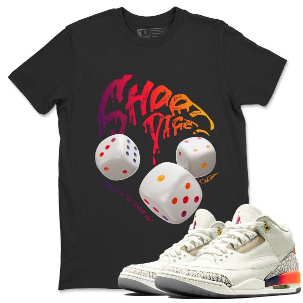 Shoot Dice Sneaker Tee - Casual Unisex Cotton Sneaker Matching T-Shirt To Match 3s X J Balvin Jezsport.com