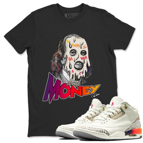 Dirty Money Sneaker Tee - Casual Unisex Cotton Sneaker Matching T-Shirt To Match 3s X J Balvin Jezsport.com