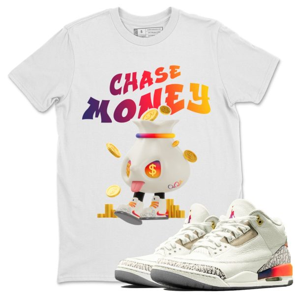 Chase Money Sneaker Tee - Casual Unisex Cotton Sneaker Matching T-Shirt To Match 3s X J Balvin Jezsport.com