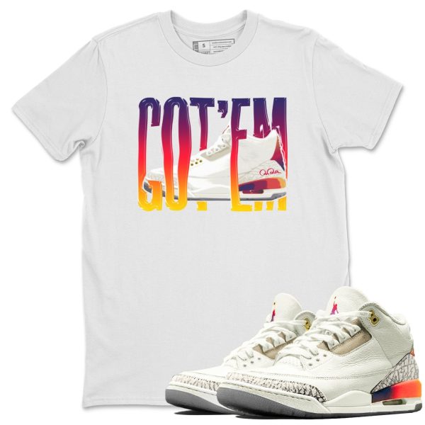 Wiggling Gotem Sneaker Tee - Casual Unisex Cotton Sneaker Matching T-Shirt To Match 3s X J Balvin Jezsport.com