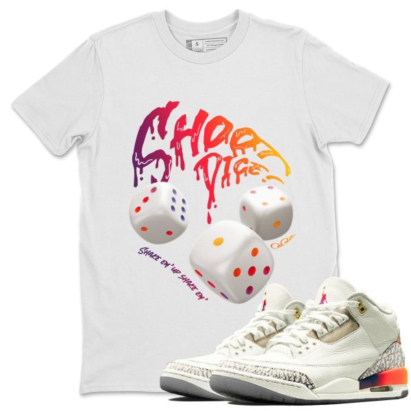 Shoot Dice Sneaker Tee - Casual Unisex Cotton Sneaker Matching T-Shirt To Match 3s X J Balvin Jezsport.com