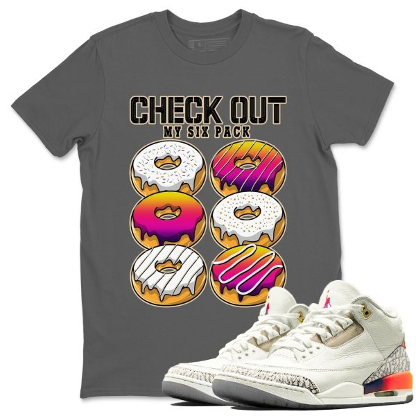 Check Out My Six Pack Sneaker Tee - Casual Unisex Cotton Sneaker Matching T-Shirt To Match 3s X J Balvin Jezsport.com