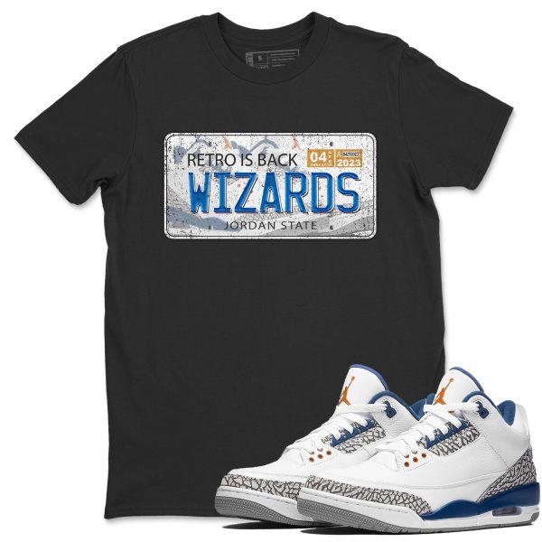 Sneaker Plate Unisex Crew Neck Sneaker Matching Tee Shirt To Match AJ3 Wizards Jezsport.com