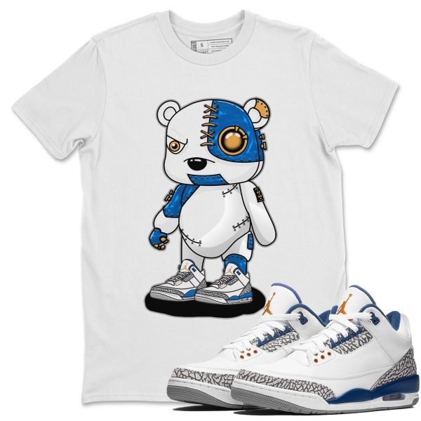 Cyborg Bear Unisex Crew Neck Sneaker Matching Tee Shirt To Match AJ3 Wizards Jezsport.com