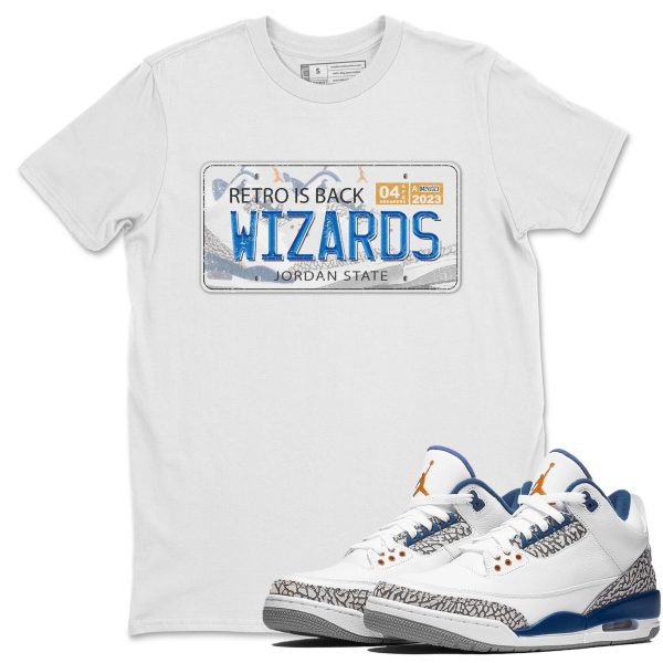 Sneaker Plate Unisex Crew Neck Sneaker Matching Tee Shirt To Match AJ3 Wizards Jezsport.com