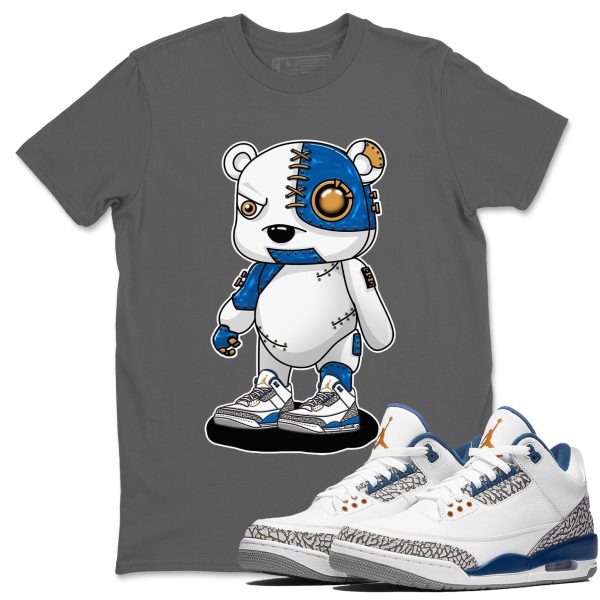 Cyborg Bear Unisex Crew Neck Sneaker Matching Tee Shirt To Match AJ3 Wizards Jezsport.com