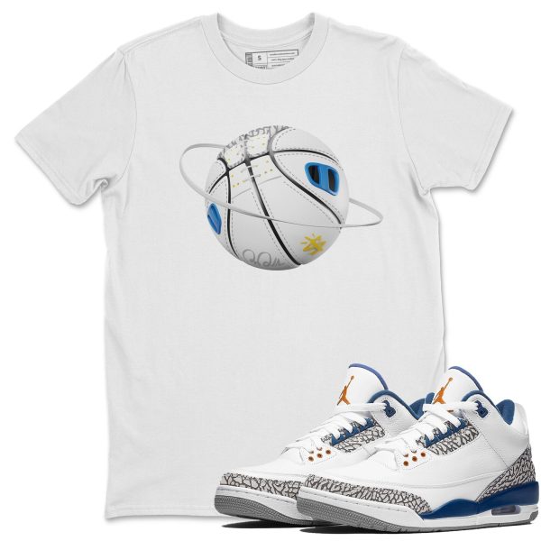 Basketball Planet Unisex Crew Neck Sneaker Matching Tee Shirt To Match AJ3 Wizards ,CT8532-148 Jezsport.com