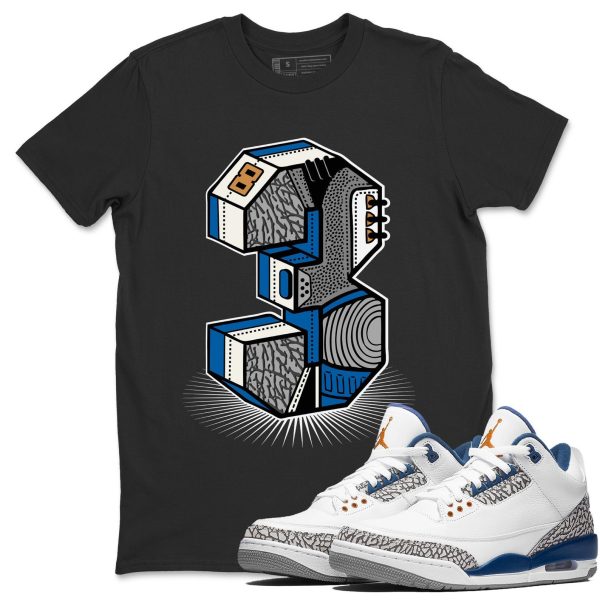 Number Statue Unisex Crew Neck Sneaker Matching Tee Shirt To Match AJ3 Wizards Jezsport.com