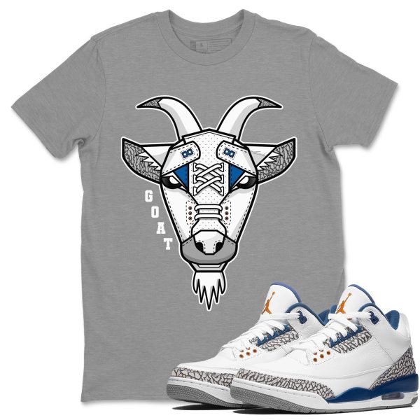 Goat Face Unisex Crew Neck Sneaker Matching Tee Shirt To Match AJ3 Wizards Jezsport.com