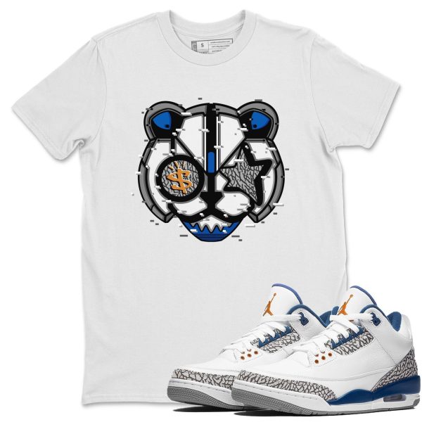 Digital Cat Face Unisex Crew Neck Sneaker Matching Tee Shirt To Match AJ3 Wizards Jezsport.com