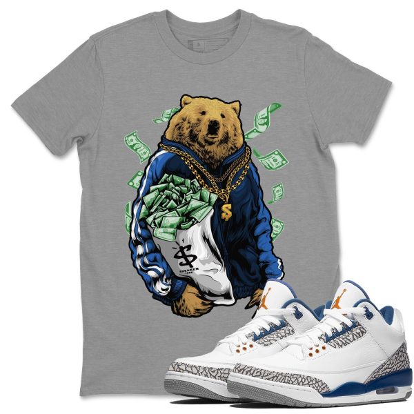 Rich Bear Unisex Crew Neck Sneaker Matching Tee Shirt To Match AJ3 Wizards Jezsport.com