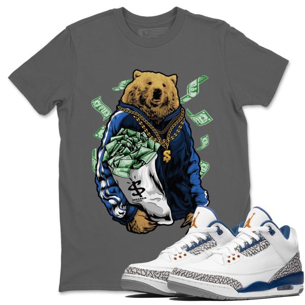 Rich Bear Unisex Crew Neck Sneaker Matching Tee Shirt To Match AJ3 Wizards Jezsport.com