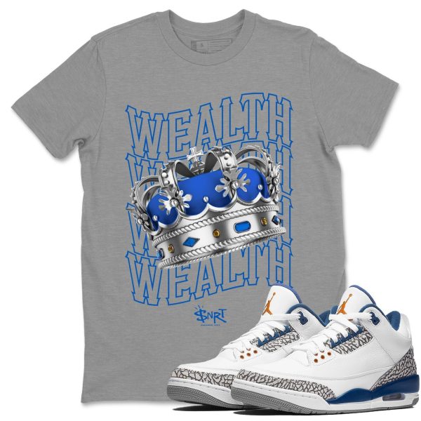 Wealth Unisex Crew Neck Sneaker Matching Tee Shirt To Match AJ3 Wizards Jezsport.com