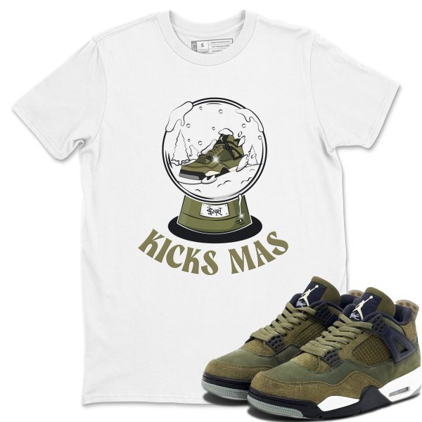 Snow Ball Unisex Crew Neck Sneaker Matching Tee Shirt To Match 4s Craft Olive Jezsport.com