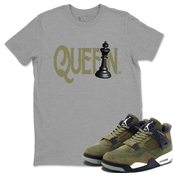 Chess Queen Unisex Crew Neck Sneaker Matching Tee Shirt To Match 4s Craft Olive Jezsport.com