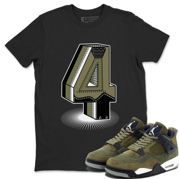 Number Statue Unisex Crew Neck Sneaker Matching Tee Shirt To Match 4s Craft Olive Jezsport.com